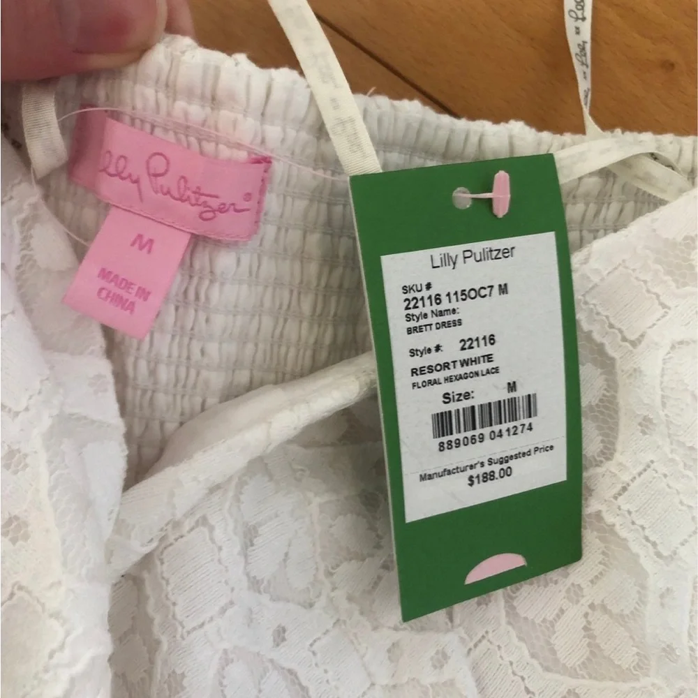 NWT Lilly Pulitzer white dress, Medium - Picture 8 of 10